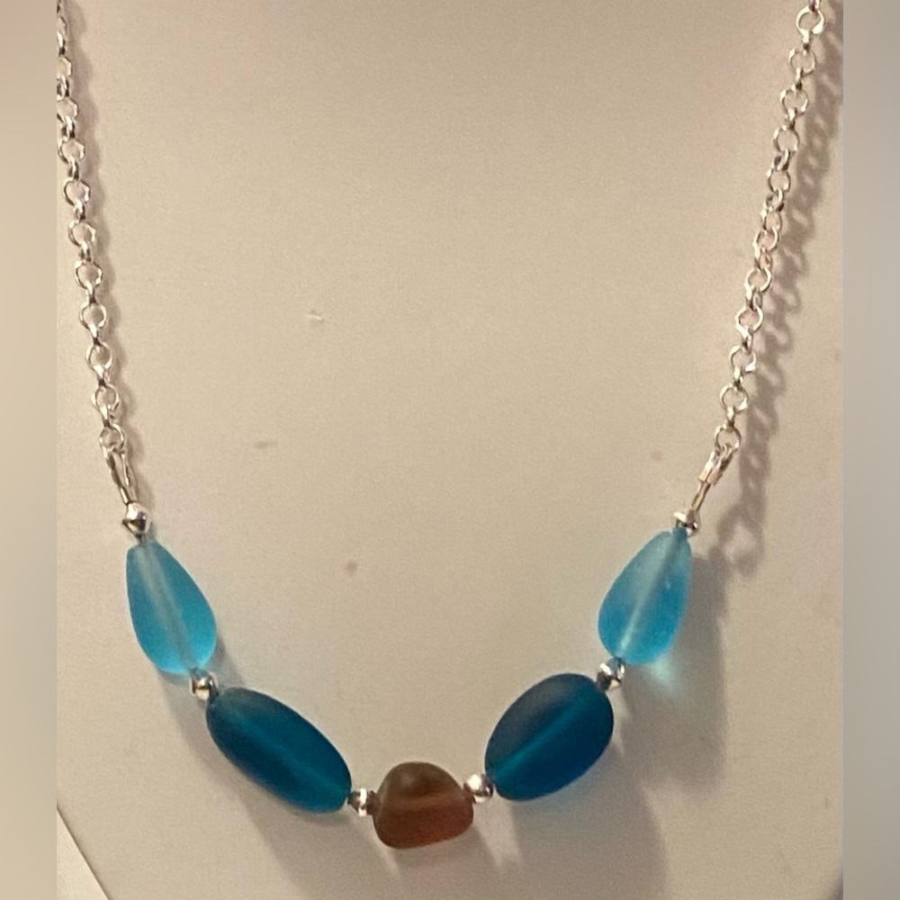NEW Cultured Sea glass necklace